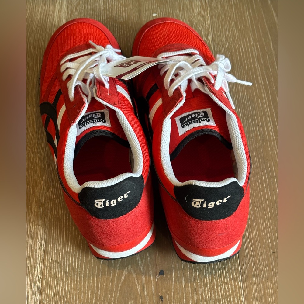 Onitsuka Tiger by Asics Red, White and Black Retro Low-Tops - Picture 2 of 10